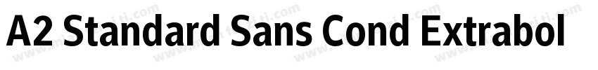 A2 Standard Sans Cond Extrabold字体转换